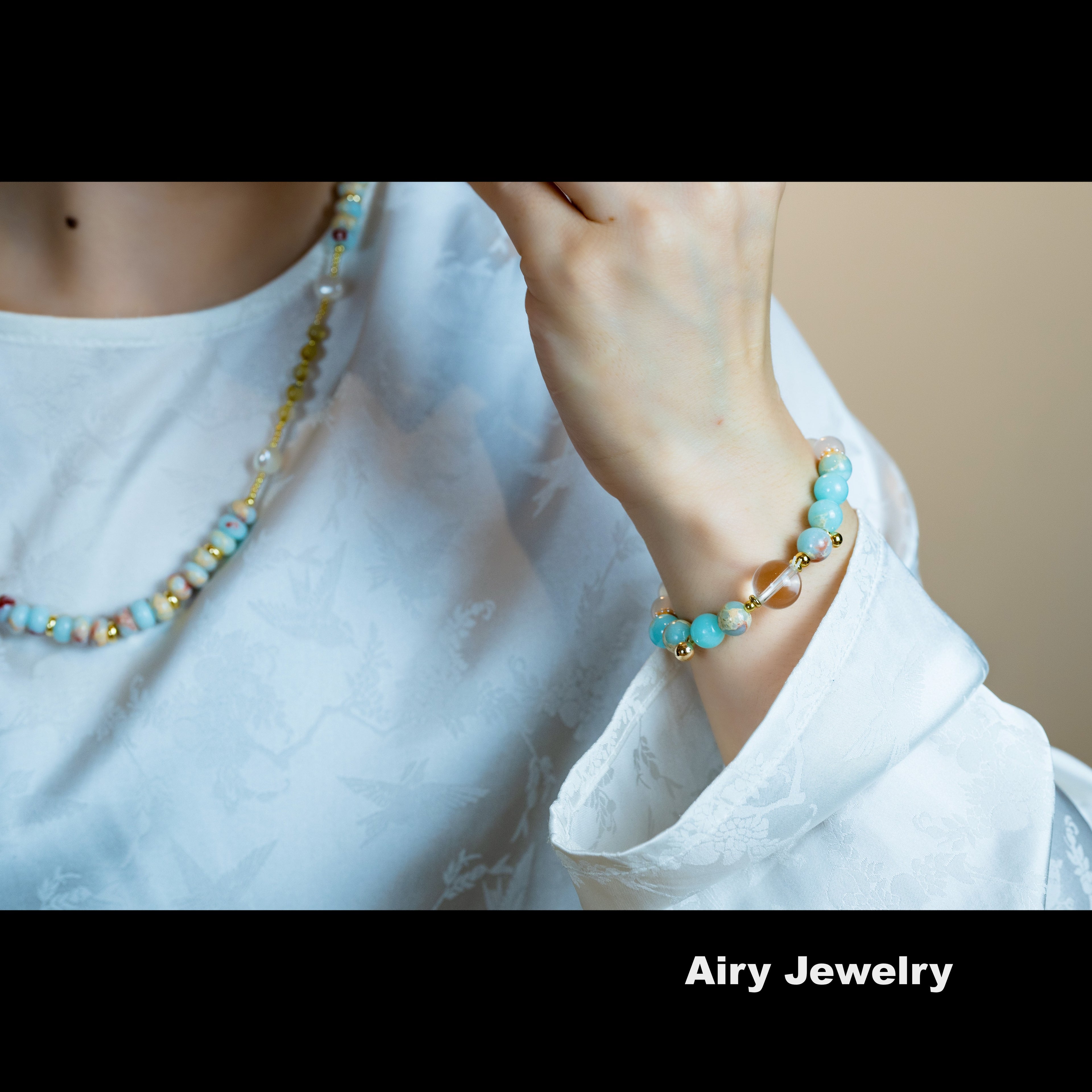 Shoushan stone crystal bracelet