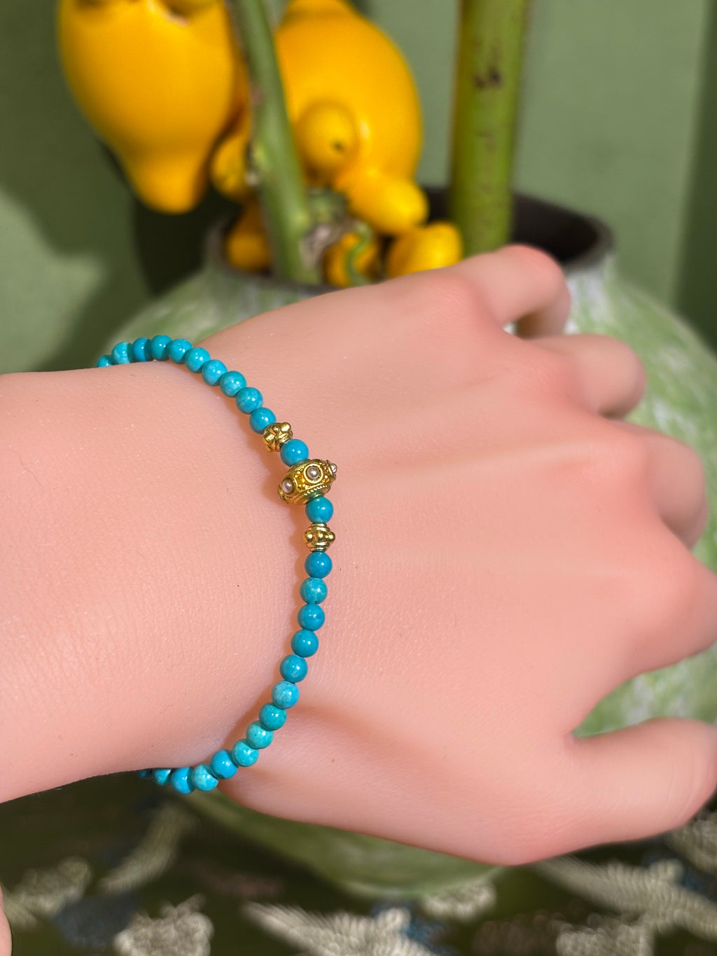 Original handmade magnesite bracelet