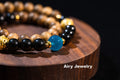 Natural agarwood agate bracelet